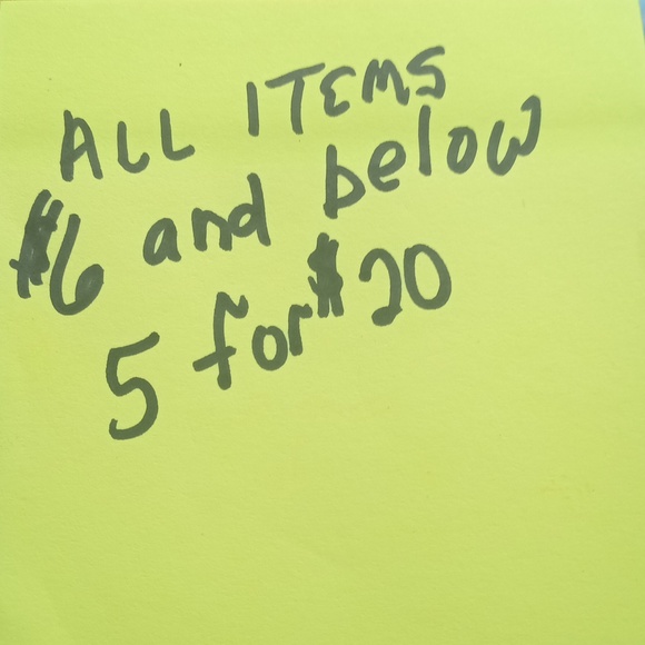 All items marked $6 and below 5 for $20 - Picture 1 of 1